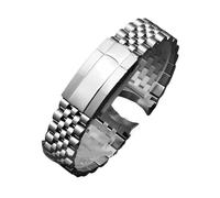 RTRCAGAKM Pulsera de acero inoxidable macizo for hombre, correa de reloj de 20 mm y 21 mm, compatible con Rolex, compatible con Oyster, compatible con Perpetual Datejust, compatible con DAYTONA, compa