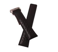 RTRCAGAKM Pulsera de cuero de 19 mm, 20 mm y 22 mm, compatible con Tag, compatible con Heuer, correa de reloj for hombre, accesorios de correa de reloj de cuero con hebilla plegable(Black black line,1