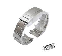 RTRCAGAKM Pulsera de reloj apta for Rolex apta for SUBMARINER apta for DAYTONA apta for GMT Correa de reloj de acero inoxidable 904 de 20 mm con cierre de botón de ajuste fino for hombre(Frosted Silve