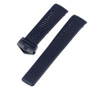 RTRCAGAKM Pulsera de reloj apta for TAG apta for HEUER apta for GRAND apta for CARRERA apta for AQUARACER Pulsera de silicona suave for hombre Correa de reloj de goma Cadena de 22 mm y 24 mm(Black-bla