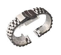 RTRCAGAKM Pulsera de reloj con extremo curvo de acero inoxidable y eslabones sólidos, correas de reloj de 20 mm, 22 mm y 24 mm, pulseras de acero inoxidable(20mm)