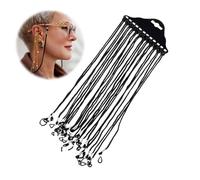 RTRTGS 12 Piezas Cuerda para Gafas, Cuerda de Montura de Gafas,Cuerda de Gafas Antideslizante,Correa Soporte de Gafas de Sol de Nylon,Mujer Hombre Niño Puede ser Usado,63cm