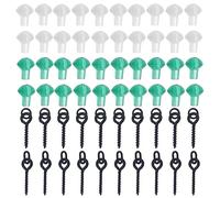 RTRTGS 40 Pcs Gancho para Cuentas de Goma & 20 Pcs Tornillos para Cebo de Pesca, Tornillos De Cebo De Pesca Accesorios de Anzuelos de Pesca Gancho para Carpa para Pescar