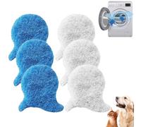 RTRTGS 6 Pcs Atrapa Pelos Lavadora, Bolas Atrapa Pelos para Lavadora, Quita Pelos Mascota Lavadora, Bola de Lavado Reutilizable para Eliminar el Pelo de Las Mascotas en la Lavadora