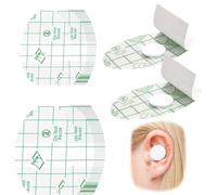 RTRTGS 60 Piezas Orejeras Impermeables Ultrafinas Transparentes Protector de Orejas de Plástico Orejeras Impermeables Talón Protectores Desechables para los Oídos,2 tamaños 6.8 * 4.4 and 5.3 * 8.1