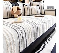 RTSFKFS Funda de Sofá Chaise Longue de Chenilla - Cubre Sofá Antideslizante y Anti-Arañazos de Gato - Protector para Perros, Sofá Rinconera o 1/2/3/4 Plazas(Gris,90x120cm)