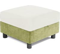 RTSFKFS Funda Otomana Cuadrado 30-100cm Funda Elástica de Terciopelo con Base Elástica, Protector de Taburete, Cómoda y Suave for el Hogar(Beige,66x66cm)