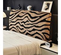 RTSFKFS Fundas de cabecero de Felpa, Estilo Moderno, Jacquard elástico, Protectora Antipolvo y reemplazable for Camas de tamaño matrimonial, Queen y King.(Color3,110-140cm/43-55in)