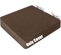 RTSFKFS Fundas de Cojines 45x45 50x50 40x40 60x60 for Asientos, Funda de Reemplazo de Lino de Silla, Protector de Almohadilla con Lazos y Cremallera de Jardín Cocina Comedor Sofá(F23,40x40x10cm)