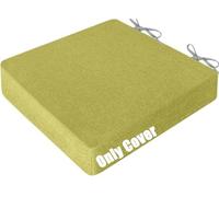 RTSFKFS Fundas de Cojines 45x45 50x50 40x40 60x60 for Asientos, Funda de Reemplazo de Lino de Silla, Protector de Almohadilla con Lazos y Cremallera de Jardín Cocina Comedor Sofá(F12,53x53x10cm)