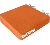 RTSFKFS Fundas de Cojines 45x45 50x50 40x40 60x60 for Asientos, Funda de Reemplazo de Lino de Silla, Protector de Almohadilla con Lazos y Cremallera de Jardín Cocina Comedor Sofá(F16,50x50x5cm)