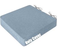 RTSFKFS Fundas de Cojines 45x45 50x50 40x40 60x60 for Asientos, Funda de Reemplazo de Lino de Silla, Protector de Almohadilla con Lazos y Cremallera de Jardín Cocina Comedor Sofá(F5,63x63x3cm)