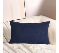 RTSFKFS Pack de 2 Funda de Cojín Jacquard Decorativa Fundas Almohada Cuadrada 40x40 60x60 80x80 Rectangular 30x50 50x70 40x60 cm for Sofá, Cama, Salón(Marina de Guerra,40x90 cm Set of 2)