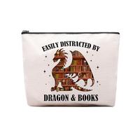 RTTLALUO Bolsa de maquillaje de lectura, regalos de lectura para mujeres, bolsa de maquillaje de lectura, bolsa de aseo de viaje con cremallera, regalos de cumpleaños, aniversario, Navidad, para mamá