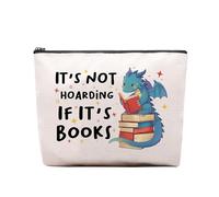 RTTLALUO Bolsa de maquillaje de lectura, regalos de lectura para mujeres, bolsa de maquillaje de lectura, bolsa de aseo de viaje con cremallera, regalos de cumpleaños, aniversario, Navidad, para mamá