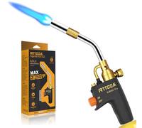 Cabezal de antorcha de propano de alta intensidad, antorcha de gas con encendido automático y perilla de latón, soplete de soldadura de llama de lápiz de MAPP, MAP/PRO y gas propano (certificado CSA)