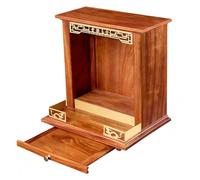 RTTZBOZ Altar de Muertos de Madera Montado en la Pared, Mesa de Altar Budista para el Santuario Personal de Buda Religioso Budista Espiritual(Orange,48cm/19in)