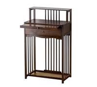 RTTZBOZ Altar de Muertos de meditación de bambú con Almacenamiento, Altar Budista para Uso doméstico, para Santos y Seres Queridos ancestrales(Brown,60cm/24in)