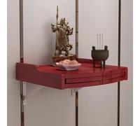 RTTZBOZ Altare Buddista, Altar de Muertos, Altare Wiccan per Meditazione in Legno Massello, Utilizzata per Il Culto Domestico, Guanyin, Foto, Souvenir(Brown,43cm/17in)