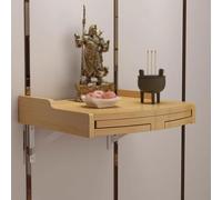 RTTZBOZ Altare Buddista, Altar de Muertos, Altare Wiccan per Meditazione in Legno Massello, Utilizzata per Il Culto Domestico, Guanyin, Foto, Souvenir(Yellow,36cm/14in)