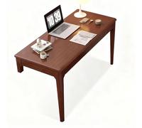 RTTZBOZ Escritorio de Pie con Patas Ajustables en Altura, Mesa de Estudio de Oficina en Casa de Madera Maciza, Mesa para Computadora, Mesa de Oficina Ergonómica(Brown,100x55x10cm/39x22x4in)