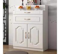 RTTZBOZ Gabinete de Altar de Muertos Doméstica, Mesa de Altar Budista con Almacenamiento, Mesa de Meditación para Puja, Adivinación y Adoración(White,80x40x130cm/31x16x51in)