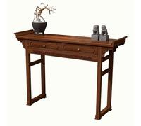 RTTZBOZ Mesa de Altar de Madera para Meditación Espiritual Budista, Altar de Muertos con Almacenamiento, Gabinete de Altar, Escritorio de Ofrendas(Brown,128cm/50in)