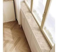 RTTZBOZ Tapete para Alféizar de Ventana con Estampado Floral, Almohadilla Impermeable Ultradelgada para Ventanales, Barandillas de Balcón, Asientos Flotantes(Brown,60x180cm)