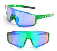 RTUOHUIN Gafas rápidas, gafas de sol para hombre y mujer, protección UV400, gafas deportivas TR90, montura flexible para MTB, bicicleta de carretera, esquí, correr, rave, verde