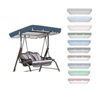 RTVGNSZSJL 140x120cm 190x130cm 195x125cm Toldo para Columpios De Hollywood, Cubierta Impermeable para Columpio, Toldo De Balancín De Jardín De 2-3 Plazas Impermeable(Navy,77x49in-195x125cm)