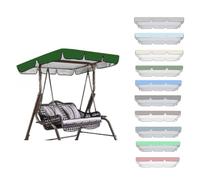 RTVGNSZSJL 140x120cm 190x130cm 195x125cm Toldo para Columpios De Hollywood, Cubierta Impermeable para Columpio, Toldo De Balancín De Jardín De 2-3 Plazas Impermeable(Green,77x49in-195x125cm)