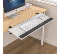 RTVGNSZSJL 55cm 65cm 75cm Bandeja Extensora De Escritorio Soporte, Bandeja Plegable para Teclado, Soporte De Reposamuñecas para Soporte De Mesa(White,75cm/30in)