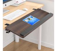 RTVGNSZSJL 55cm 65cm 75cm Bandeja Extensora De Escritorio Soporte, Bandeja Plegable para Teclado, Soporte De Reposamuñecas para Soporte De Mesa(Walnut,75cm/30in)