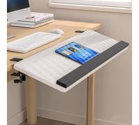 RTVGNSZSJL 55cm 65cm 75cm Bandeja Extensora De Escritorio Soporte, Bandeja Plegable para Teclado, Soporte De Reposamuñecas para Soporte De Mesa(White Maple,55cm/22in)