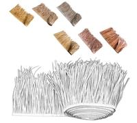 RTVGNSZSJL Azulejo De Paja Rollo De Paja De Palma Plástico PE Tejas De Paja Artificial Estilo Mexicano Techo De Hierba Tiki Hut Valla Decoración(Corn leaf,30pcs)