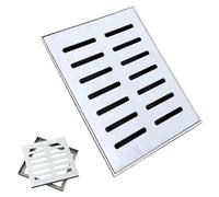 RTVGNSZSJL Canaleta Desague Con Rejilla Rejilla De Drenaje Cuadrada 20x20cm 30x30cm 40x40cm Colador De Drenaje De Sumidero Filtro De Drenaje Exterior(50x30x3cm/19.7x11.8x1.2")