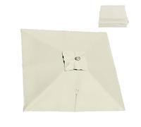 RTVGNSZSJL Cubierta De Repuesto para Sombrilla Cuadrada 3x3m 8 Costillas Toldo De Repuesto para Cubierta Voladiza Cubierta De Repuesto para Parasol con Ventilación(Beige,3x3m (9.8x9.8ft))