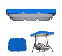 RTVGNSZSJL Cubierta De Toldo para Columpio 164x114cm 190x132cm 249x185cm Techo De Repuesto para Columpio De Jardín, Toldo para Columpio De Hollywood Protección UV(Light Blue,66x45in-164x114cm)