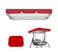 RTVGNSZSJL Cubierta De Toldo para Columpio 164x114cm 190x132cm 249x185cm Techo De Repuesto para Columpio De Jardín, Toldo para Columpio De Hollywood Protección UV(Red,77x49in-195x125cm)