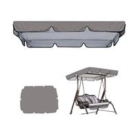 RTVGNSZSJL Cubierta De Toldo para Columpio 164x114cm 190x132cm 249x185cm Techo De Repuesto para Columpio De Jardín, Toldo para Columpio De Hollywood Protección UV(Gray,74.8x52in-190x132cm)