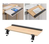 RTVGNSZSJL Extensor De Escritorio, Bandeja Plegable para Cajón De Teclado, Plegable Abrazadera Sin PerforacióN Aplicable A Hogar/Escuela/Oficina(Maple,75 * 24cm(30 * 9in))