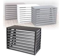 RTVGNSZSJL Protector Aire Acondicionado Exterior Funda para Aire Acondicionado, Cubre Aire Acondicionado Exterior 110x60x80cm Cubierta De Aluminio para Aire Acondicionado(Grey,120 * 70 * 150cm)