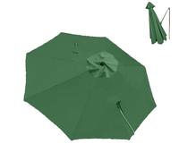 RTVGNSZSJL Redonda Toldo De Repuesto para Sombrilla 3m 8 Varillas Cubierta De Repuesto para Sombrilla En Voladizo，Tela De Repuesto para Parasol De Patio Exterior(Green)