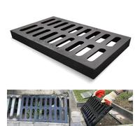 RTVGNSZSJL Rejilla De Drenaje De Hierro Fundido 50x50 60x60 70x70cm Rejillas De Drenaje De Jardín, Ejilla De Canal Cuadrada Para Entrada Vehículos/Patio/Acera(75x45cm-29.5x17.7in)