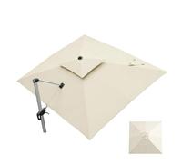 RTVGNSZSJL Sombrilla De Repuesto Cuadrada Toldo De Repuesto para Sombrilla De Jardín Exterior 250x250cm Tela De Recambio para Sombrilla En Voladizo 8 Varillas(Beige,3x4m (10'x13'))