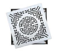 RTVGNSZSJL Tapas De Drenaje Cuadradas Para Exteriore 60/50/40/30/25/20cm Rejilla De Drenaje Duradera De Acero Inoxidable 304 Para Jardín, Patio(Silver 4,50x3cm/19.7x1.2")