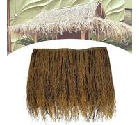 RTVGNSZSJL Techo De Paja Artificial Tejas De Paja De Palma Techo De Paja Para Tiki Hut Mexicano Paja Falsa Ignífugo Para Patio Jardín Sombrilla, Antienvejecimiento(Brown,1 pcs)