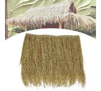 RTVGNSZSJL Techo De Paja Artificial Tejas De Paja De Palma Techo De Paja Para Tiki Hut Mexicano Paja Falsa Ignífugo Para Patio Jardín Sombrilla, Antienvejecimiento(Straw,20 pcs)