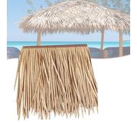 RTVGNSZSJL Techo De Paja Plastico Rollo De Paja Artificial Techo De Barra Tiki Paja Mexicana Para Gazebo Jardín Sombrilla Tiki Bar, Ignifuga(Reed color,15 pcs)