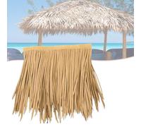 RTVGNSZSJL Techo De Paja Plastico Rollo De Paja Artificial Techo De Barra Tiki Paja Mexicana Para Gazebo Jardín Sombrilla Tiki Bar, Ignifuga(Straw yellow,30 pcs)